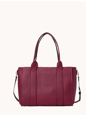 Structured Tote Bag in Burgundy by